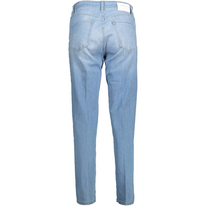Blue Cotton Women Jeans