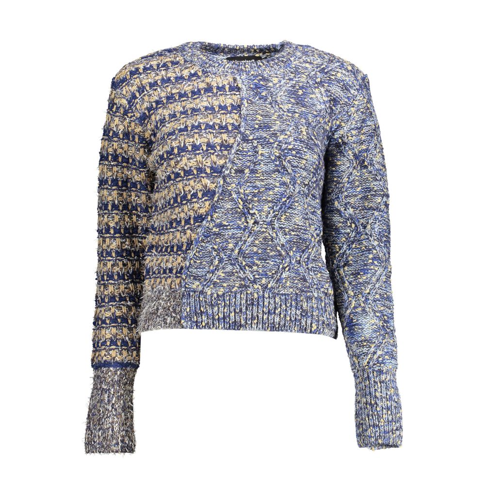 Blue Polyester Sweater