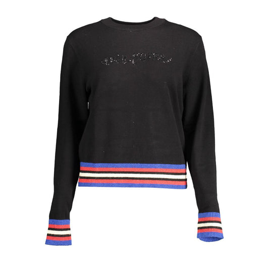 Black Polyester Sweater