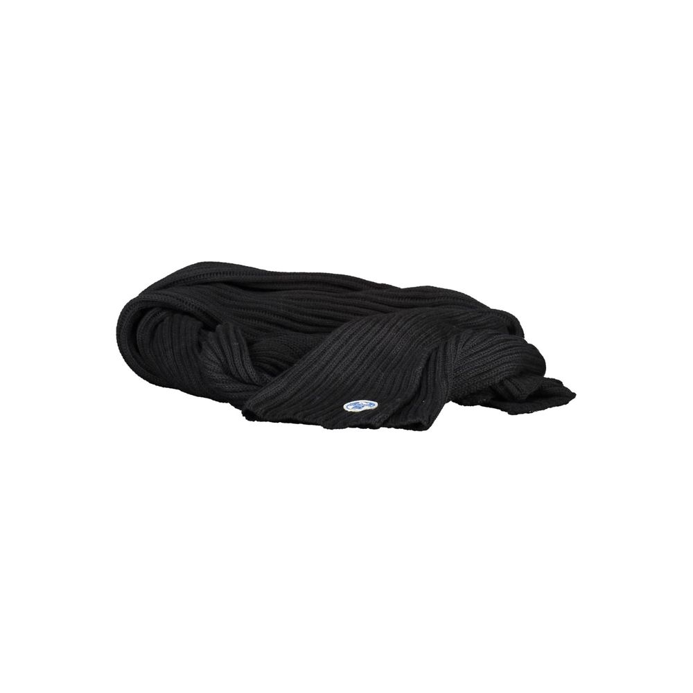 Black Cotton Men Scarf