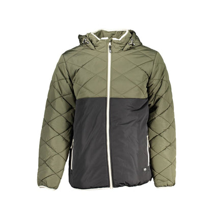 Green Polyester Men's Jacket