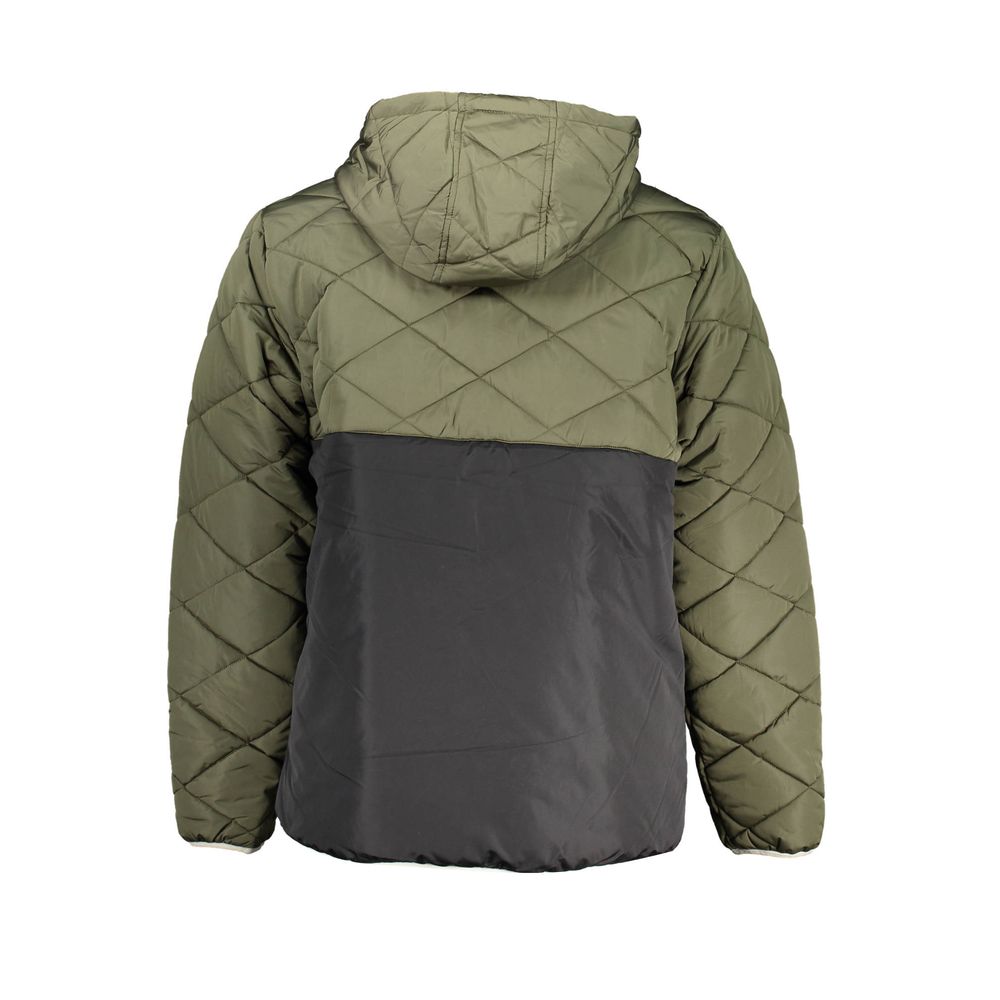 Green Polyester Men's Jacket