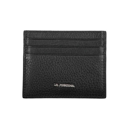 Black Leather Men Wallet Holder