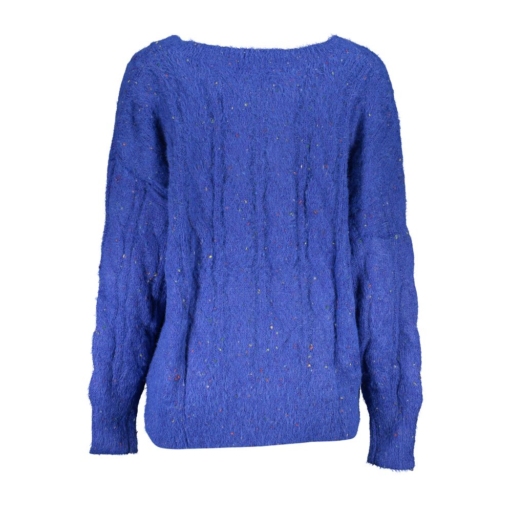 Blue Polyester Sweater