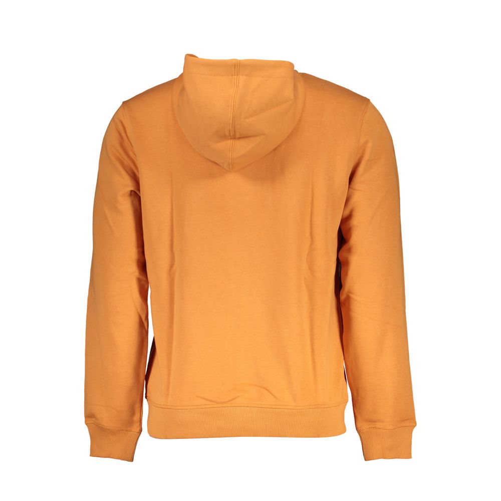 Orange Cotton Men Sweater
