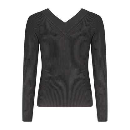 Black Viscosa Women Sweater