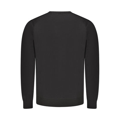 Black Wool Mens Sweater