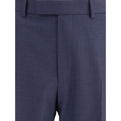 Blue Wool Two-Piece Suit