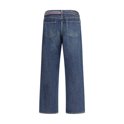Blue Cotton Jeans Denim