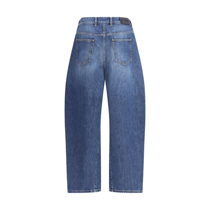 Blue Cotton Relaxed Fit Jeans