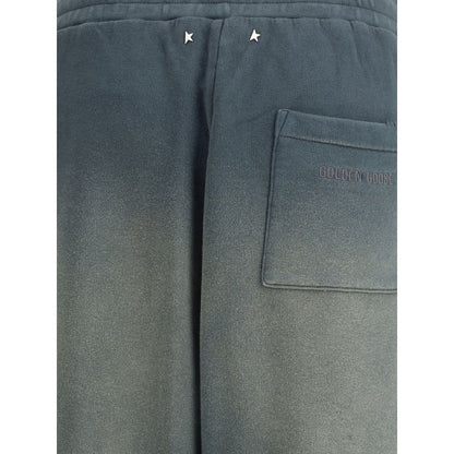 Blue Cotton Joggers (Workout Pants)