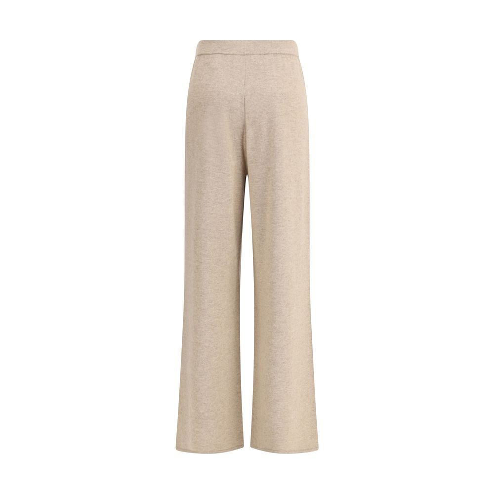 Beige Cashmere Casual Pants