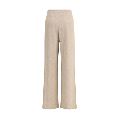 Beige Cashmere Casual Pants