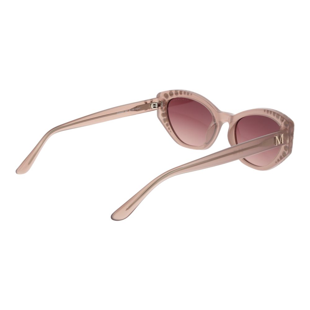 Beige Stainless Steel Sunglasses