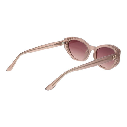 Beige Stainless Steel Sunglasses