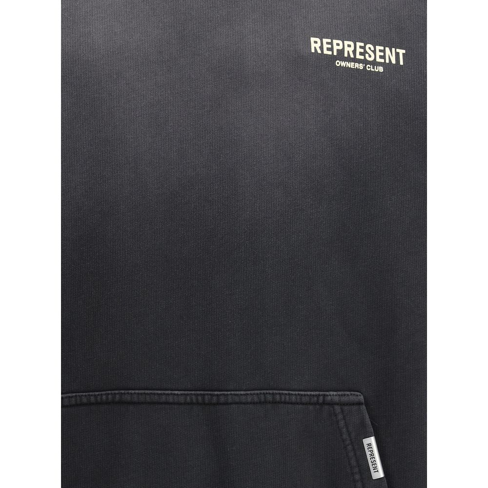 Black Cotton Sweatshirt