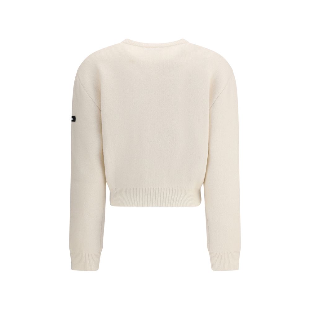 White Wool Sweatshirt