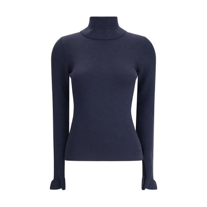 Blue Wool Turtleneck