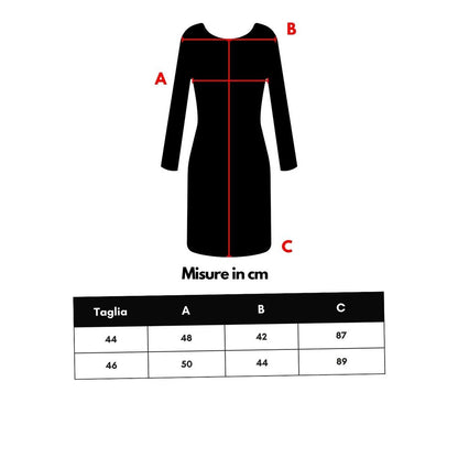 Navy Blue Wool Short Dress