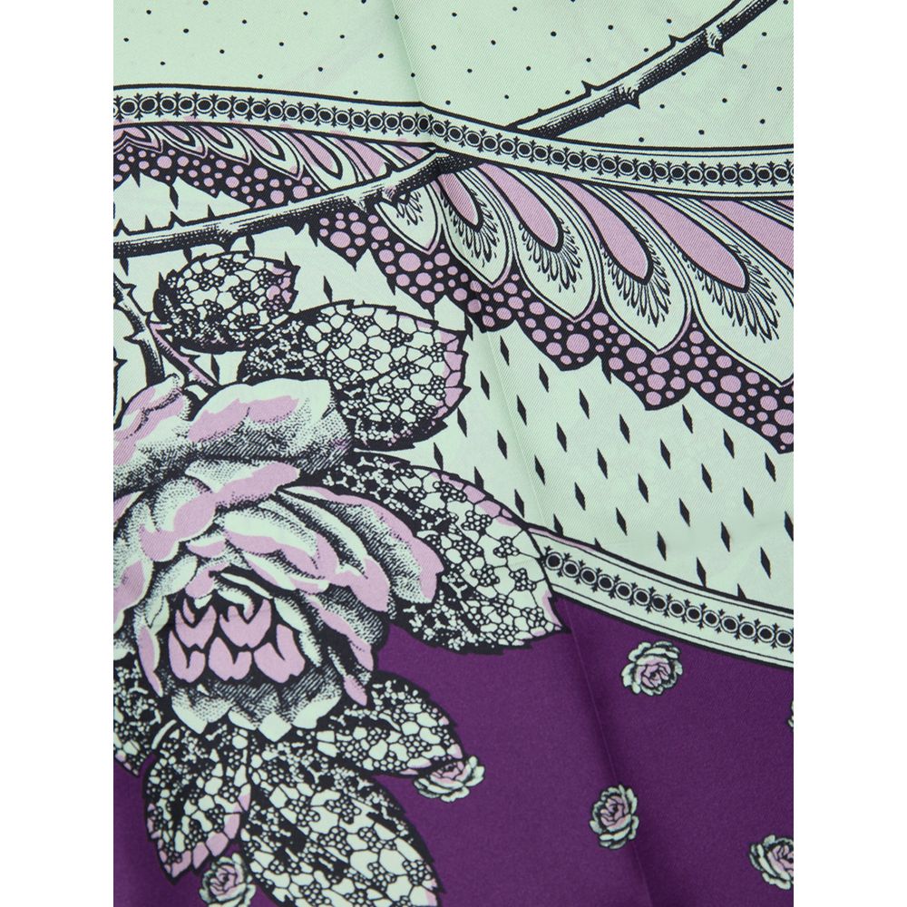 Green Silk Casual Pants