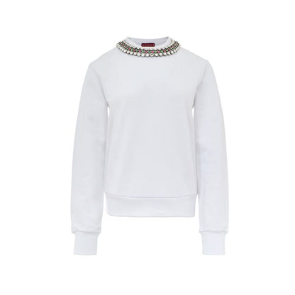 White Cotton Sweatshirt