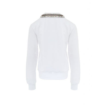 White Cotton Sweatshirt