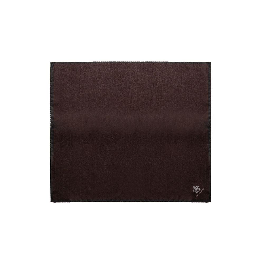 Brown Silk Pocket Square