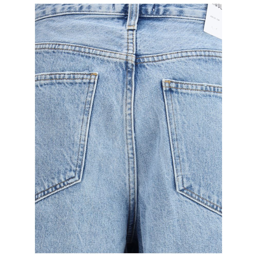 Light Blue Cotton Bermuda Shorts