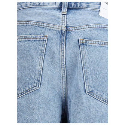 Light Blue Cotton Bermuda Shorts