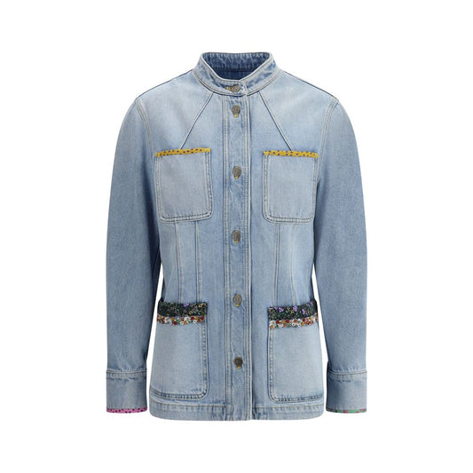 Light Blue Cotton Denim Jacket