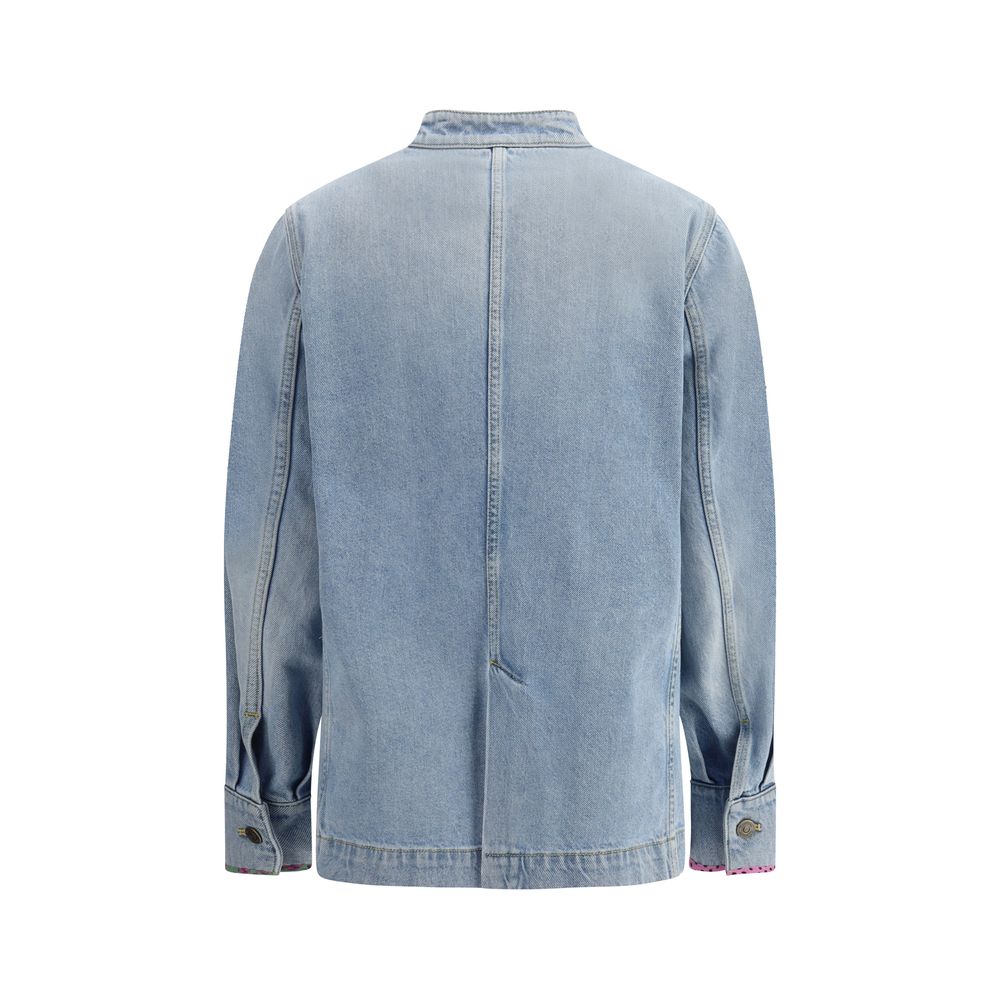 Light Blue Cotton Denim Jacket