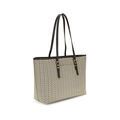 Beige Polyester Shoulder Bag