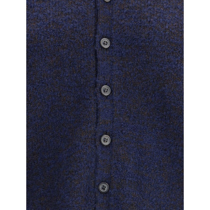 Blue Wool Cardigan