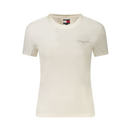 White Cotton Women's T-Shirt