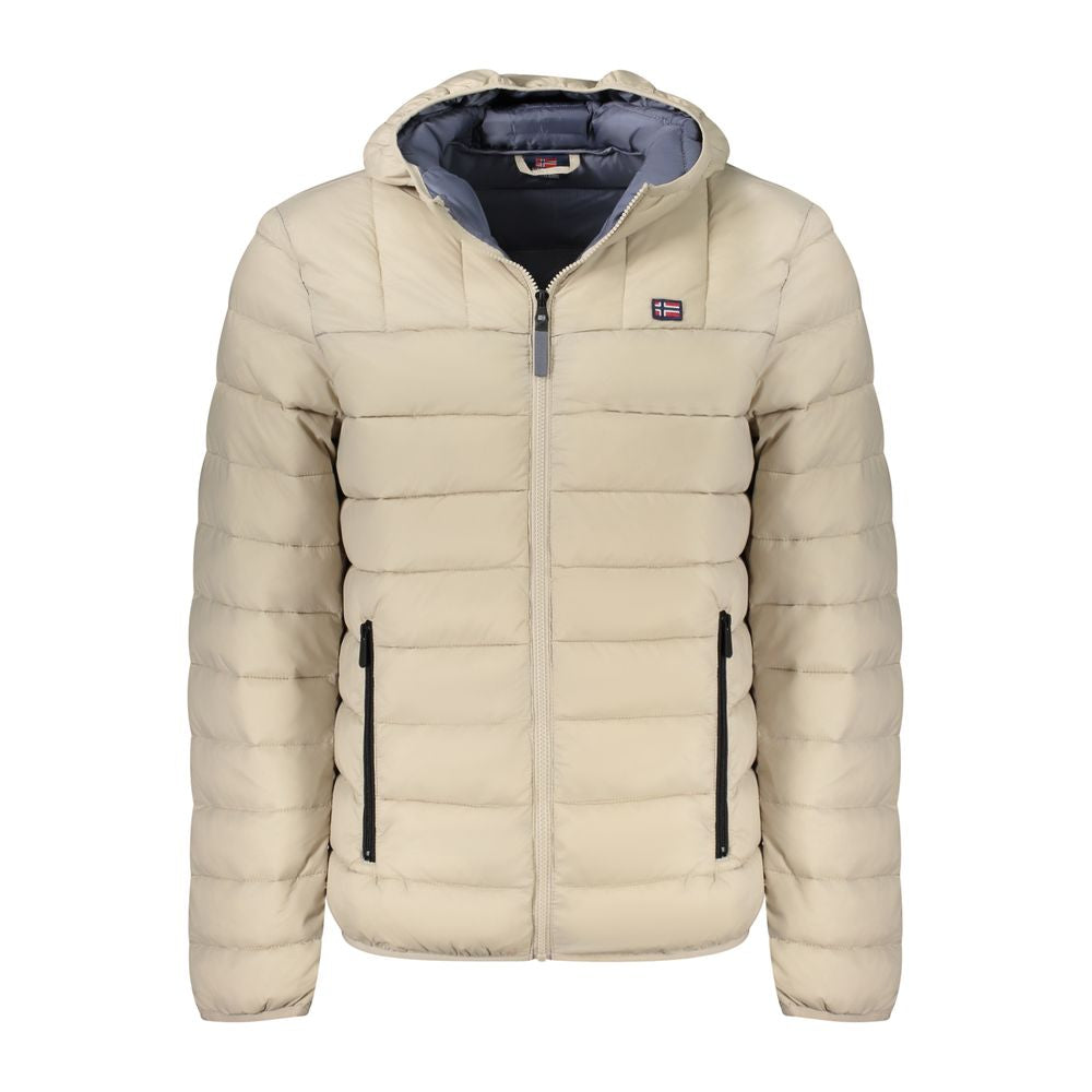 Beige Polyamide Men Jacket