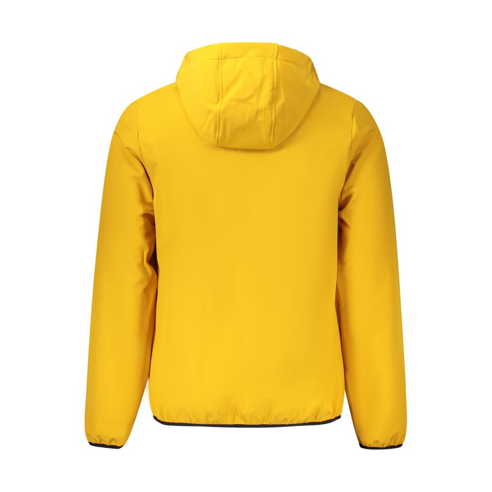 Yellow Polyester Men Jacket