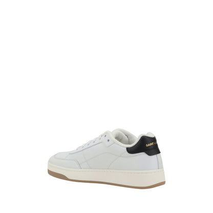 White Calf Leather Bos Taurus Low Top Sneakers
