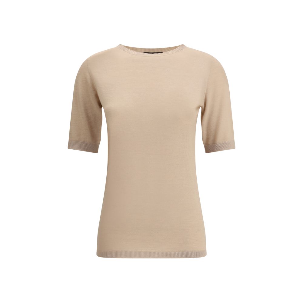 Beige Cashmere T-Shirt