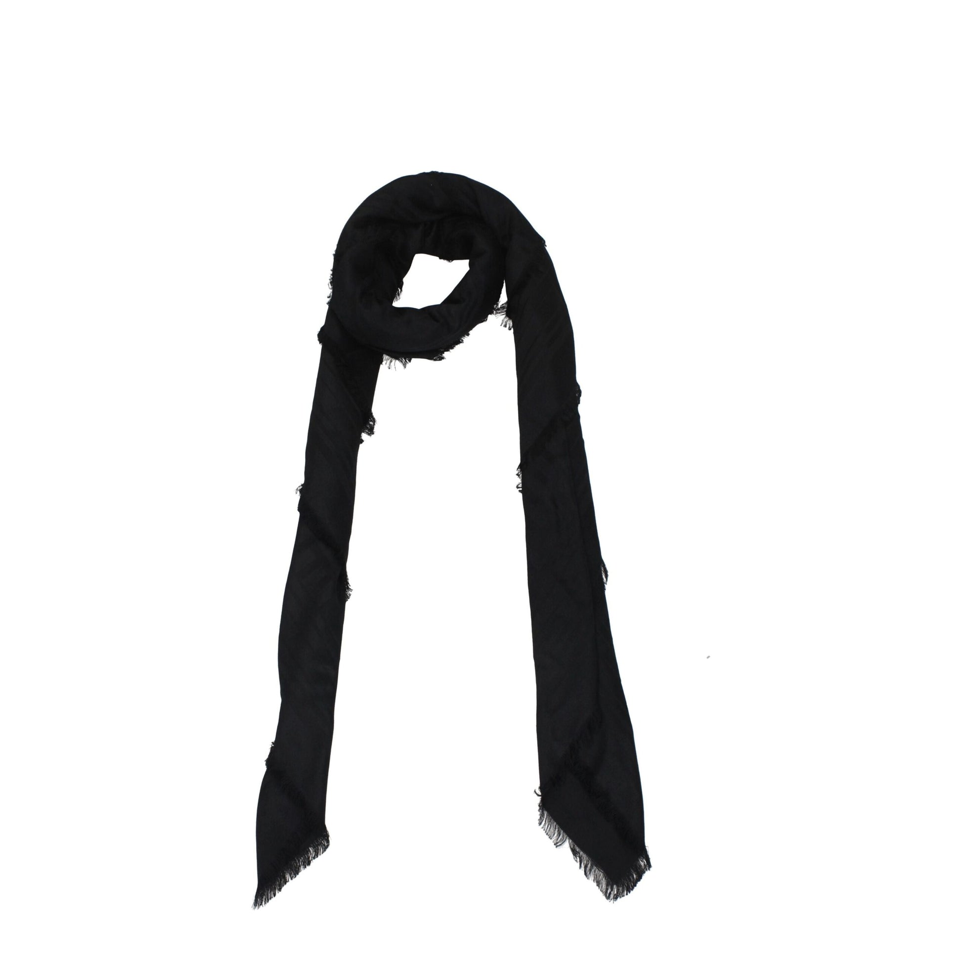 Black Viscose Foulard