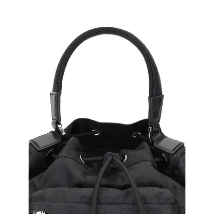 Black Polyamide Backet Bag