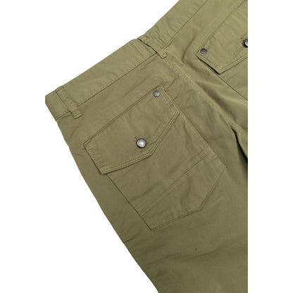 Green Cotton Bermuda Shorts