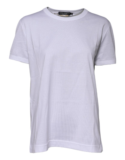 White Cotton Goodluck 2022 Crew Neck T-shirt