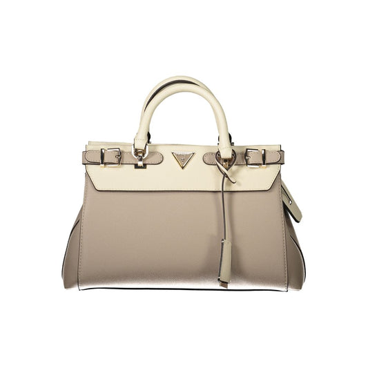 Beige Polyethylene Handbag