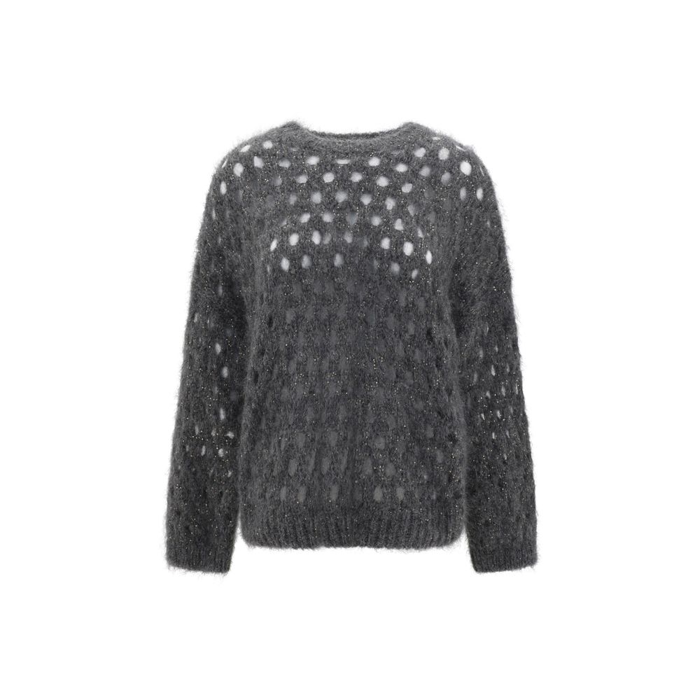 Perforated sequins Sweater