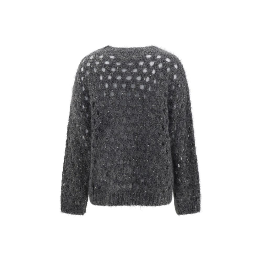 Perforated sequins Sweater