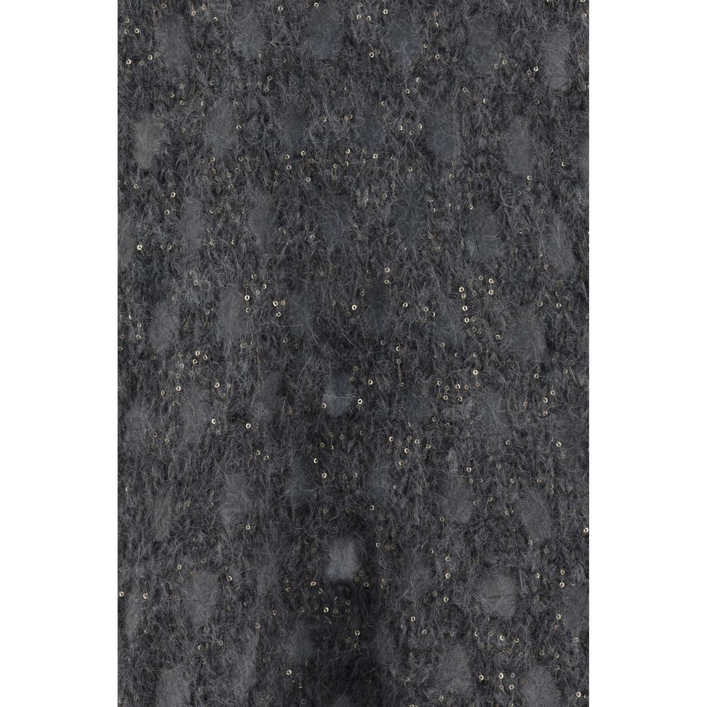 Perforated sequins Sweater