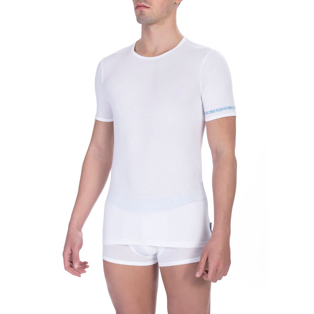 White Cotton Men T-Shirt Twin Pack