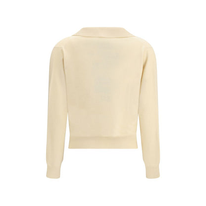 Cream Fleece Wool Sweater