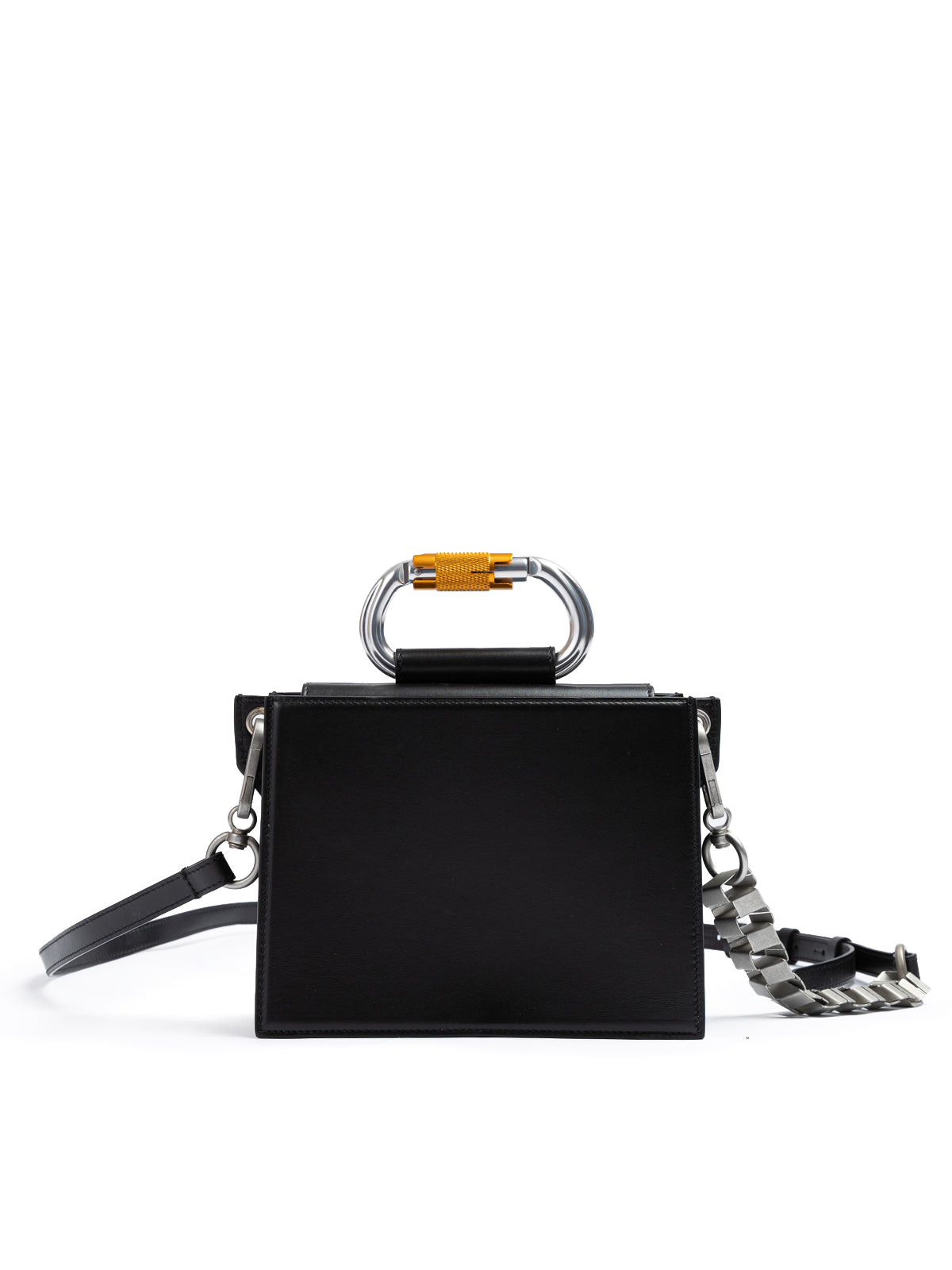 Black Leather Crossbody Bag