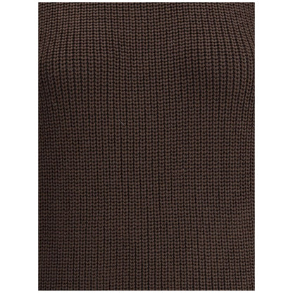 Brown Merino Wool Sweatshirt